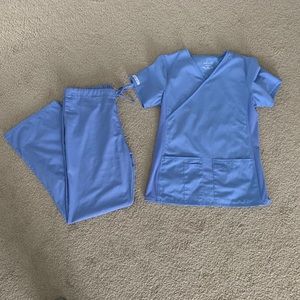 Cherokee Ceil Blue Scrub set